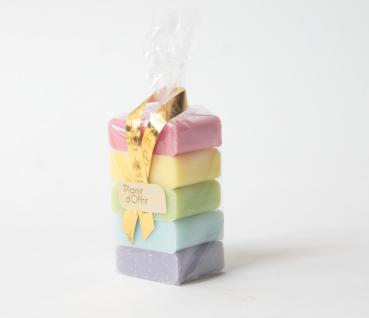 Soap Savon de Marseille gift pack - Rainbow