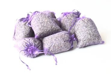 Lavendel Säckchen Organza 5 Stück a 20g Lavendel & Lavandin aus der Provence