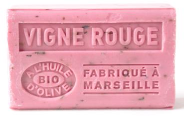 Soap Savon de Marseille red wine Vigne Rouge