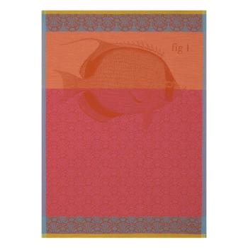Le Jacquard Francais Trockentuch Tahiti Corail Fisch